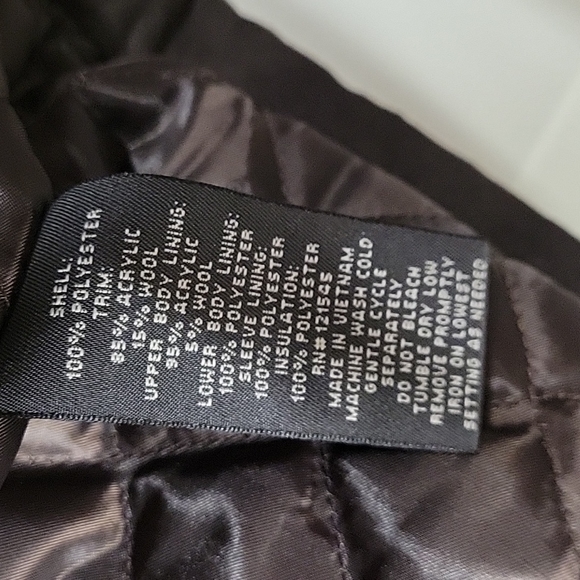 St. John's Bay Men's Jacket Insulated Heavy Duty Zipper Size M(38/40) Dark Brown - Picture 5 of 9